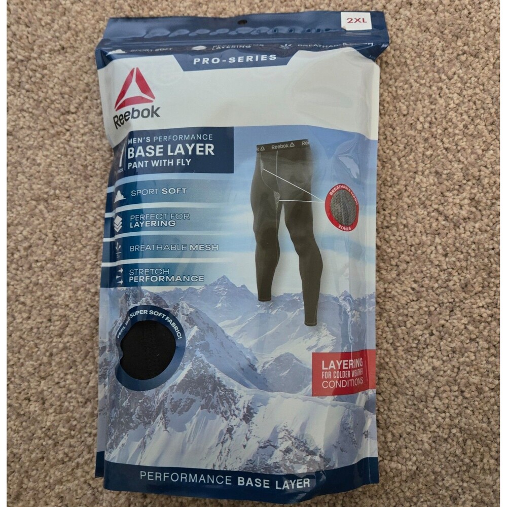Reebok Base Layer Pant with Fly Size 2XL